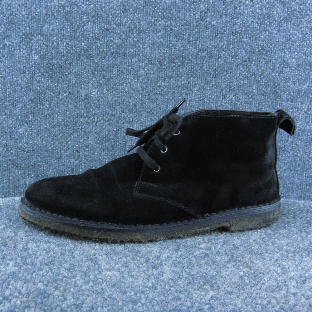 Vince. Women‎ Shearling Style Ankle Boots Black Suede Lace Up Size 9 Medium